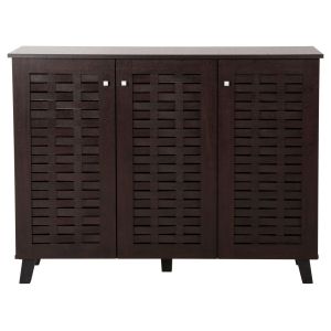 Шкаф за обувки Prody Hm9610,01 меламин цвят венге 115x34x89hcm
