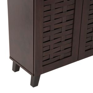 Шкаф за обувки Prody Hm9610,01 меламин цвят венге 115x34x89hcm