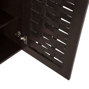 Шкаф за обувки Prody Hm9610,01 меламин цвят венге 115x34x89hcm