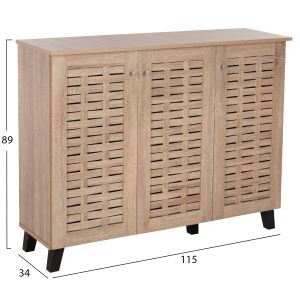 Шкаф за обувки Prody Hm9610,02 меламин цвят сонома 115x34x89hcm