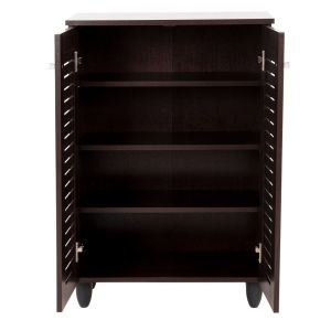 Шкаф за обувки Prolly Hm9608,01 меламин цвят венге 60x34x88h Cm