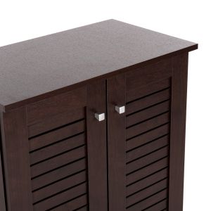 Шкаф за обувки Prolly Hm9608,01 меламин цвят венге 60x34x88h Cm