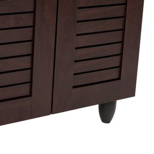 Шкаф за обувки Prolly Hm9608,01 меламин цвят венге 60x34x88h Cm