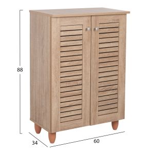 Шкаф за обувки Prolly Hm9608,02 меламин цвят сонома 60x34x88hcm