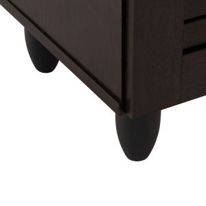 Shoe cabinet Prolly Hm9609,01 melamine wenge color 87x32x88hcm
