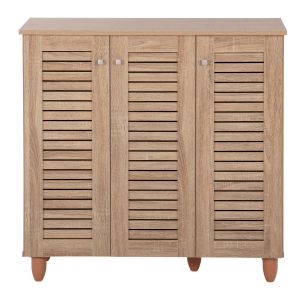 Shoe cabinet Prolly Hm9609,02 melamine sonoma color 87x32x88hcm
