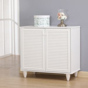 Ronan shoe cabinet in white color 70.5x35x66cm