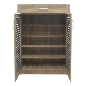 Shoe cabinet Sante 20 pairs Sonoma - dark gray color 80x37x123cm