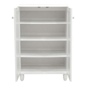 Shoe cabinet Santo 10 pairs in white 60x34.5x91.5cm