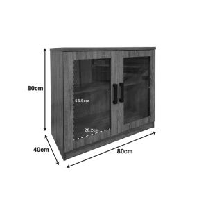 Sapato shoe cabinet in oak color 80x40x80cm