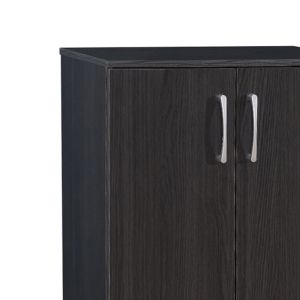 Shordo Emerie shoe cabinet made of melamine, wenge color 60x40.5x80cm