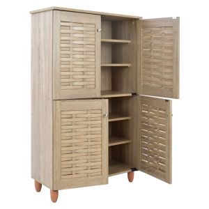 Шкаф за обувки Wooden 4 Doors Hm2210,02 Sonama 77x34x123 Hm2210,02