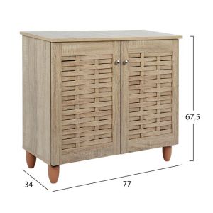 Shoe cabinet Wooden Hm2208,02 Sonama 76,8x33,6x67,5 Hm2208,02