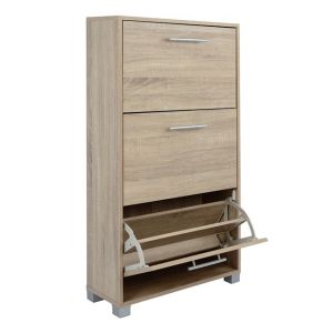 Shoe cabinet Wooden Hm2221,02 Sonama 3places 62x24x110 Hm2221,02