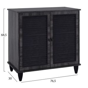 Shoe Cabinet Wooden Hm2266,01 Grey Color 76,5x30x68,5 Hm2266,01