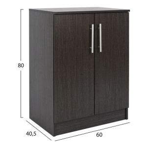 Shoe cabinet Zebrano 60x40,5x80 Hm2206,01