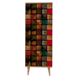 Shoe cabinet ημ8954.01 world sonoma 50χ38χ135cm