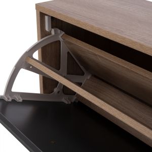 3-tier shoe cabinet, gray/sonoma color, Davina Hm2221.04, 62χ24χ110