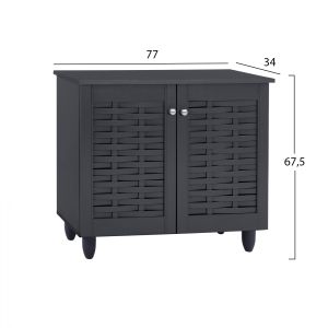 Шкаф за обувки сив 77x34x67,5cm Hm2208,10