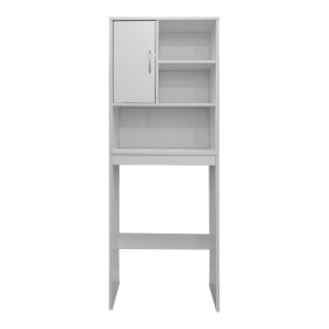 Шкаф за пералня Tazien в бяло 60x24x168.5 см
