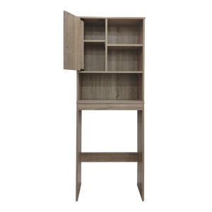 Tazien washing machine cabinet in Sonoma color 60x24x168.5 cm