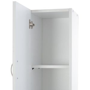 Ademia melamine column cabinet in white Hm9124.11