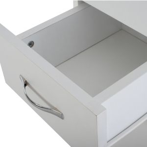 Ademia melamine column cabinet in white Hm9124.11