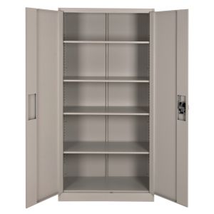Metal cabinet Duron Hm5959,11 2-lever with 5 storage compartments light gray 90x40x180cm