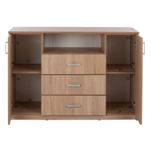 Cabinet with 3 drawers, sonoma color Hm2430
