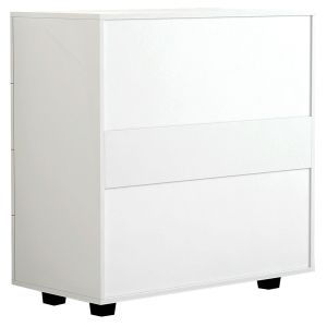 Cabinet with 4 drawers, white melamine Hm8996,03