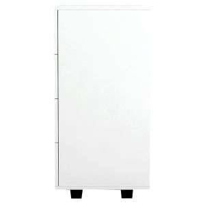 Cabinet with 4 drawers, white melamine Hm8996,03