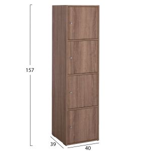 Шкаф сориано Hm9940.11 дъб сонама меламин 40x39-41x157hcm.