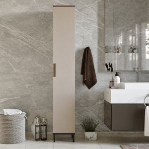 Cabinet-column Aurelius anthracite-mocha 29.5x29.5x183.6cm