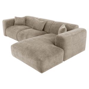 Corner (right) sofa Bricken beige fabric 110-282x98-160x72hcm Hm3275,01r