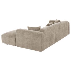 Corner (right) sofa Bricken beige fabric 110-282x98-160x72hcm Hm3275,01r
