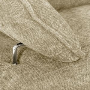 Corner (right) sofa bed Convert ecru fabric 283x188x100hcm, 01r, Hm3268