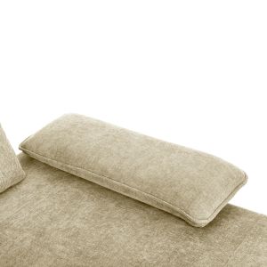Corner (right) sofa bed Convert ecru fabric 283x188x100hcm, 01r, Hm3268