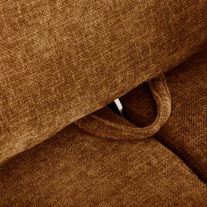 Corner (right) sofa bed Convert brick red fabric 283x188x100hcm, 02r, Hm3268
