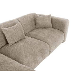 Corner (left) sofa Bricken Hm3275,01l beige fabric 110-282x98-160x72hcm