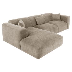 Corner (left) sofa Bricken Hm3275,01l beige fabric 110-282x98-160x72hcm
