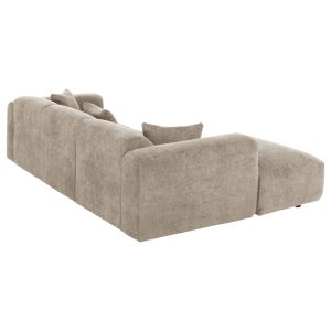 Corner (left) sofa Bricken Hm3275,01l beige fabric 110-282x98-160x72hcm
