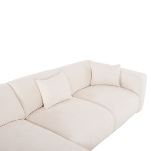 Corner (left) sofa Bricken Hm3275,02l white fabric 110-282x98-160x72hcm