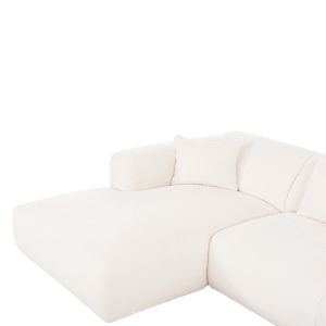 Corner (left) sofa Bricken Hm3275,02l white fabric 110-282x98-160x72hcm