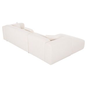 Corner (left) sofa Bricken Hm3275,02l white fabric 110-282x98-160x72hcm