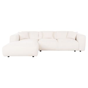 Corner (left) sofa Bricken Hm3275,02l white fabric 110-282x98-160x72hcm