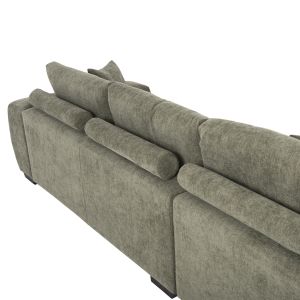 Corner (left) sofa Coven Hm3266,04l green fabric 298x102-208x85hcm