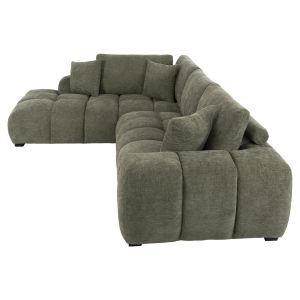 Corner (left) sofa Coven Hm3266,04l green fabric 298x102-208x85hcm