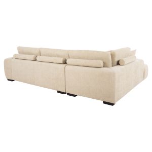 Corner (left) sofa Coven fabric ecru 298x102-208x85hcm Hm3266,01l