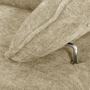 Corner (left) sofa bed Convert ecru fabric 283x188x100hcm, 01l, Hm3268