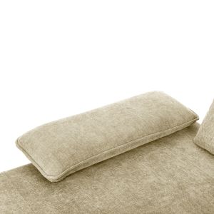 Corner (left) sofa bed Convert ecru fabric 283x188x100hcm, 01l, Hm3268